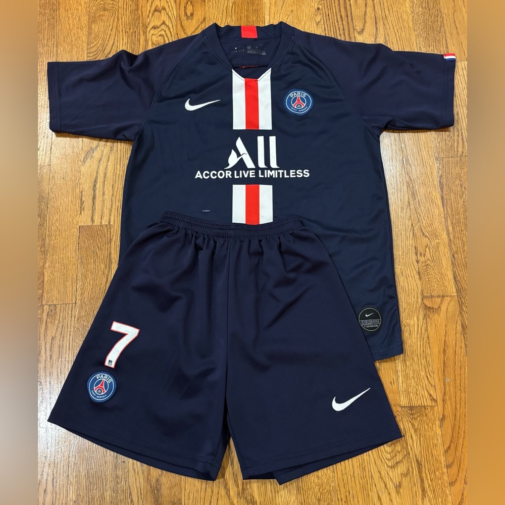 Nike PSG Dark Blue Soccer Kit Youth Medium